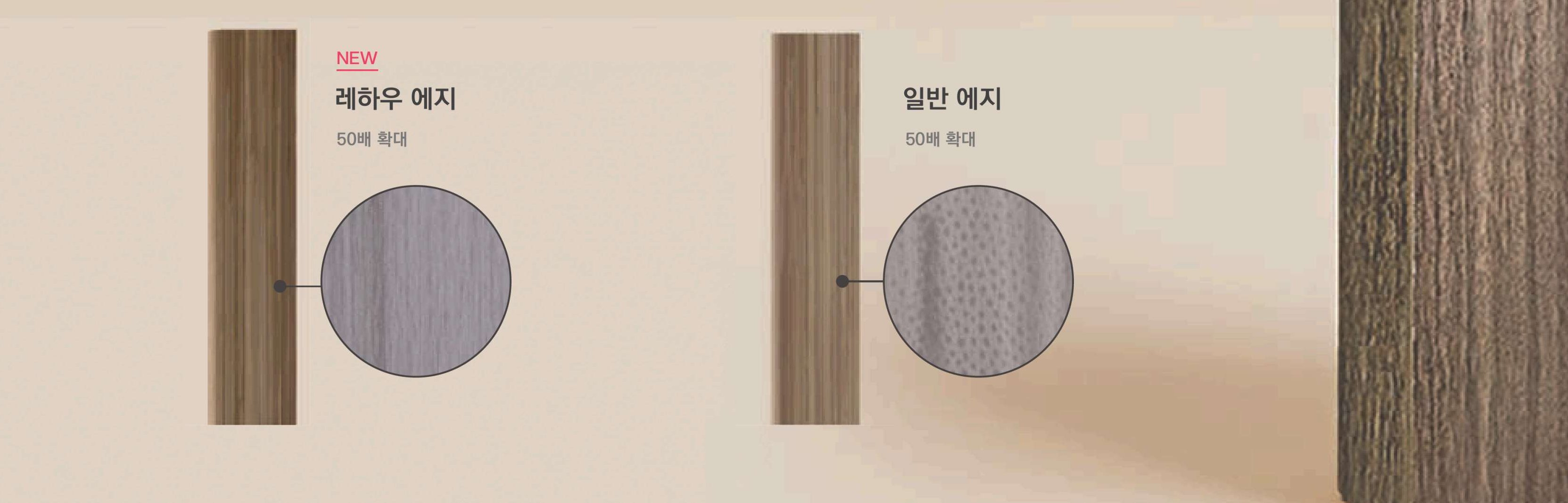 레하우 엣지 vs 일반 엣지 비교